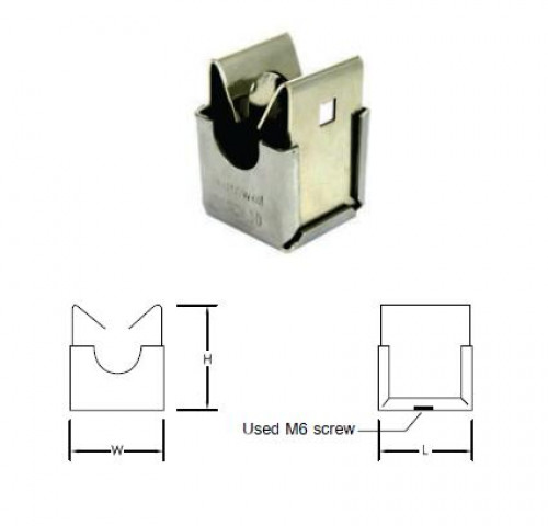 KUMWELL LSCH - 8 Circular Conductor Holders Conductor Size Dia. 8 mm