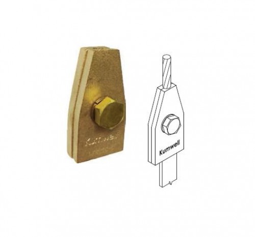 KUMWELL LPCTTC - 70253A Cable-Tape Test Connector Size 70 mm2, Tape Size 25x3 mm Aluminium