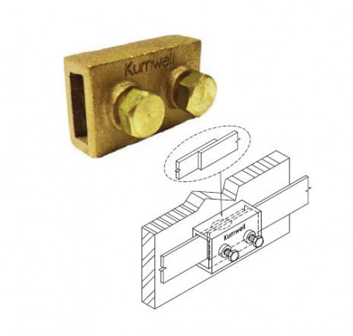 KUMWELL LTCT - 256A Tape Test Connector Tape Size 25x6 mm Aluminium