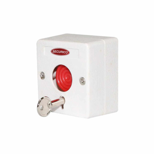 Panic Push Button With Key Reset ปุ่มกดปลุกฉุกเฉิน คีย์รีเซ็ตปุ่มตกใจสีแดง