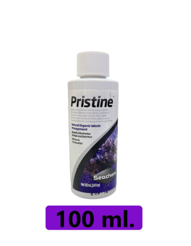 Seachem Pristine™ แบคทีเรีย ย่อยสลายของเสีย ตะกอน ช่วยให้น้ำใส ลดของเสีย ไนเตรต 1